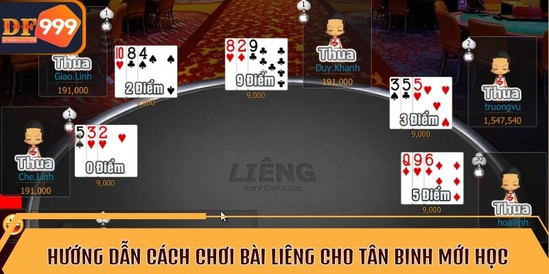 Hướng dẫn cách chơi bài liêng cho tân binh mới học