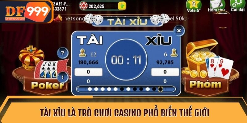 Tài xỉu là trò chơi casino phổ biến thế giới